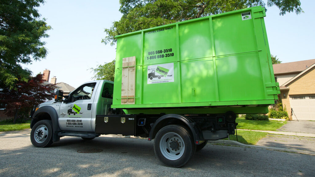 A Bin There Dump That Truck with a Bin There Dump That Dumpster