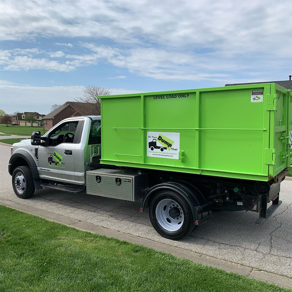 A Bin There Dump That Truck with a Bin There Dump That Dumpster