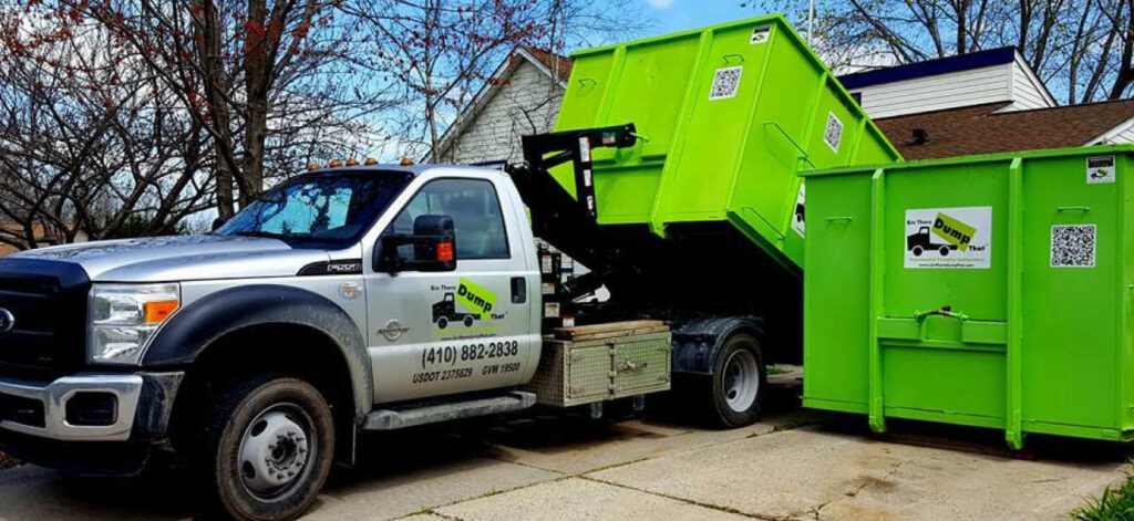 A Bin There Dump That Truck with a Bin There Dump That Dumpster