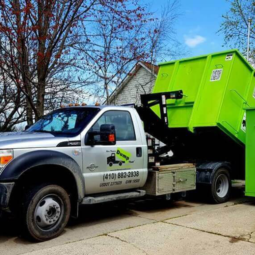 A Bin There Dump That Truck with a Bin There Dump That Dumpster
